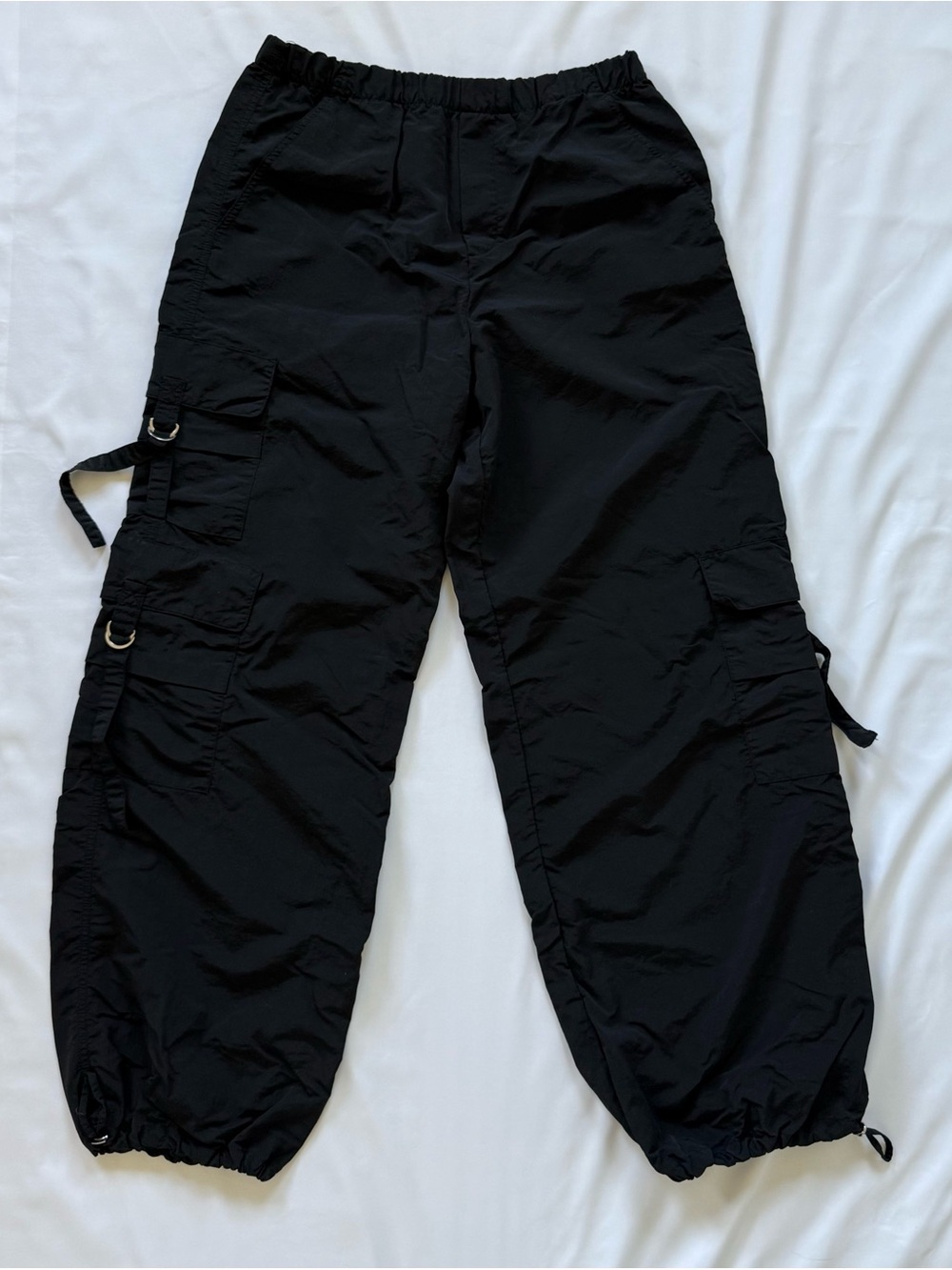 Zara Black Cargo Jogger Pants